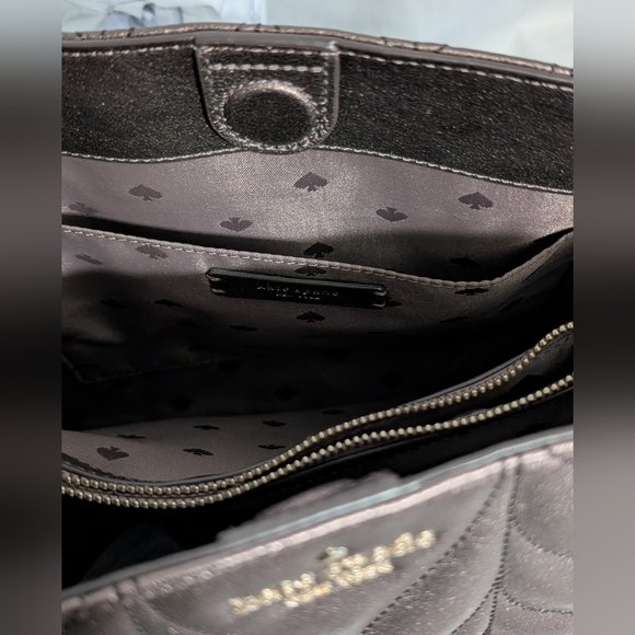 Kate Spade Briar Lane Quilted Convertible Shoulder Bag In Metallic Oak - Picture 7 of 15